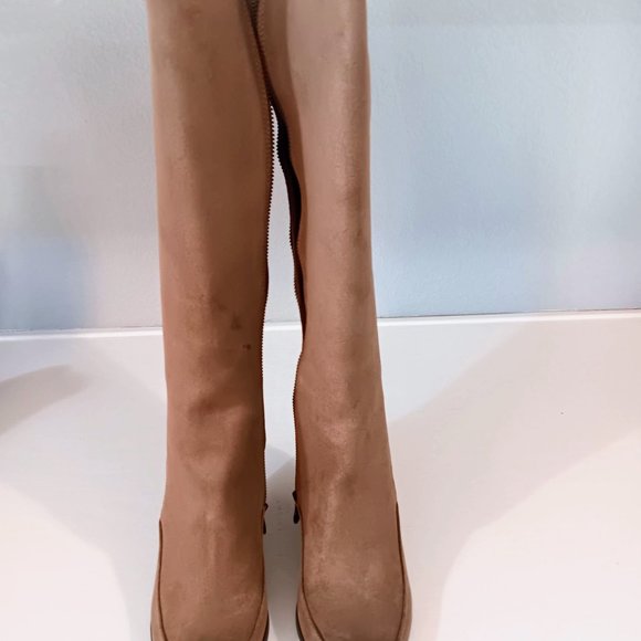Max Studio Tall Leather/Suede Boots - Picture 11 of 11